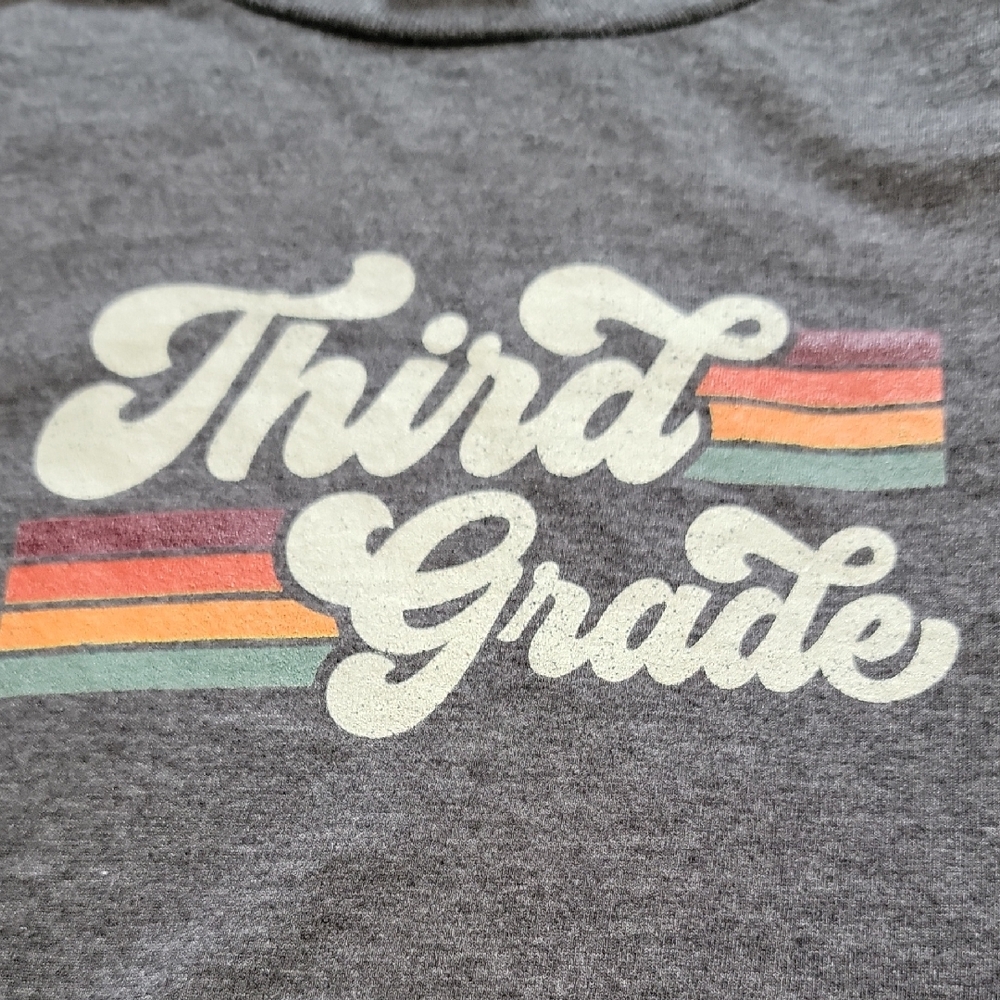 Gray Third Grade Graphic T-Shirt - Picture 2 of 4
